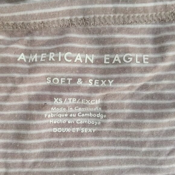 American Eagle Soft & Sexy Striped T Shirt - Picture 2 of 4